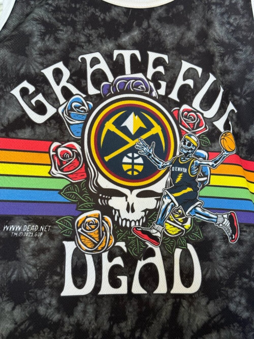 Denver Nuggets x Grateful Dead Basketball Jersey